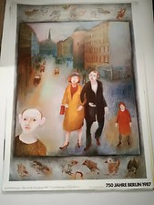 Plakat Kurt Mühlenhaupt Blick auf den Kreuzberg 750 Jahre Berlin 1987 A0 TOP!