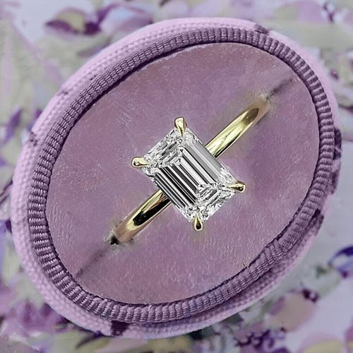 Smaragdschliff diamant ring - smaragdschliff,