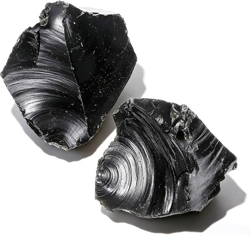 Stück schwarz obsidian - 2,