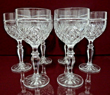 6 x Römer Weingläser Bleikristall H/D: 18 x 8 cm, Gewicht 1 St. 282 Gramm