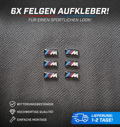 Bmw felgenaufkleber für - 6x,
