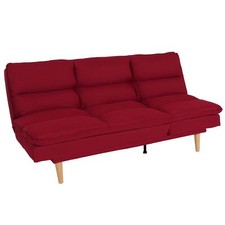 B-Ware Schlafsofa MCW-M79, Couch Sofa, Liegefläche 180x110cm, Stoff bordeaux-rot
