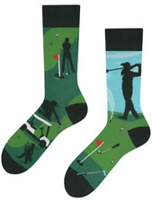TODO Colors Socken Lustige Socken mit Golfer-Motiv Bunte Socken