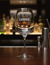 Campari Aperitif Likör Glas Stielglas Gläser NEU