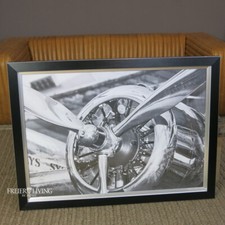 Wandbild Sternmotor Propeller