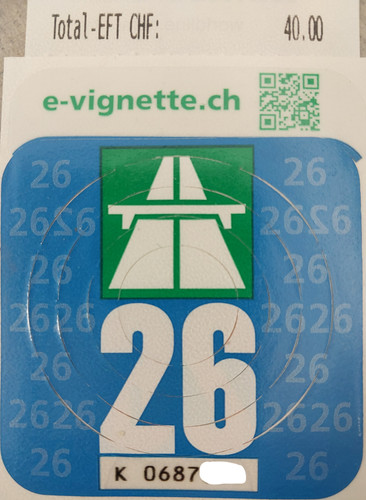 Vignette schweiz 2026 - vignette,