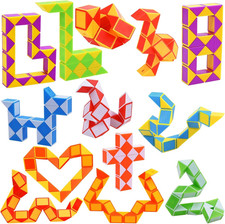 Magische Schlange Würfel GOLDGE 13 Stück 24 Blöcke Puzzle Magic Spielzeug Partyg