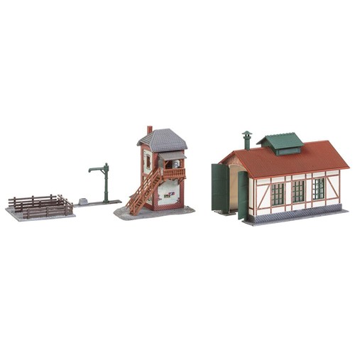 Set nebenbahnlokschuppen mit - set,