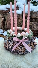 Adventskranz Rosa Hand Made