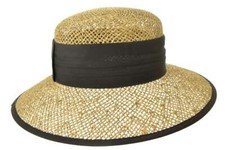 Seeberger Großer Strohhut-/Sonnenhut Seegras mit breitem Ripsband -Farbauswahl-