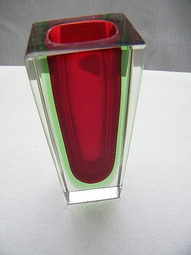 Murano blockvase sommerso - murano,