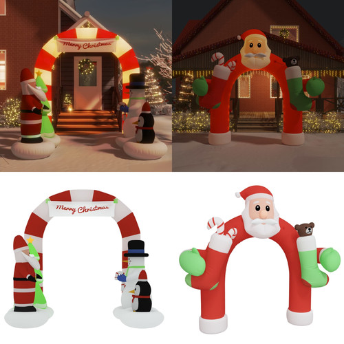 Aufblasbarer weihnachtsbogen - aufblasbarer,