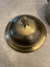 Ignatius Taschner Jugendstil Bowle, Messing Glas, Kunstgewerbe Dresden Ca. 1910