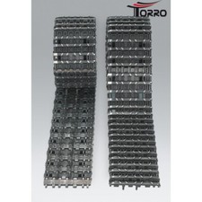 1:16 PANZER TORRO KÖNIGSTIGER METALLKETTEN KETTEN SET SCHWARZ + RÄDER SET