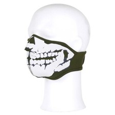 Gesichtsmaske Mund-Nasen-Maske Neopren Skull Face Mask Mundmaske Totenkopf Biker
