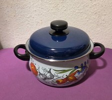 DDR Emaille KOCHTOPF mit