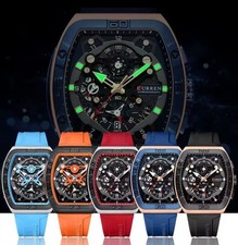 CURREN Herren Rechteckige Uhr