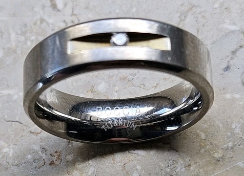 Boccia titanium ring bicolor - titanium,