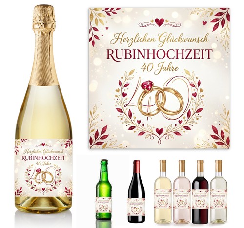 Aufkleber flaschenetikett - 1,