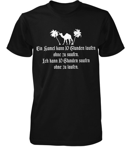 Kamel saufen herren shirt - kamel,