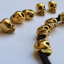 Totenkopf großlochperlen - totenkopf,