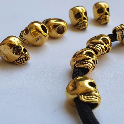 Totenkopf großlochperlen - totenkopf,