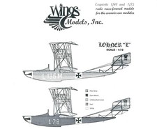 1/72 SEHR SELTEN! K.u.K. Flugboot Lohner L WK1 Vac & Metall Vintage 