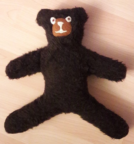 Teddybär dunkel braun selbst - dunkel, braun,