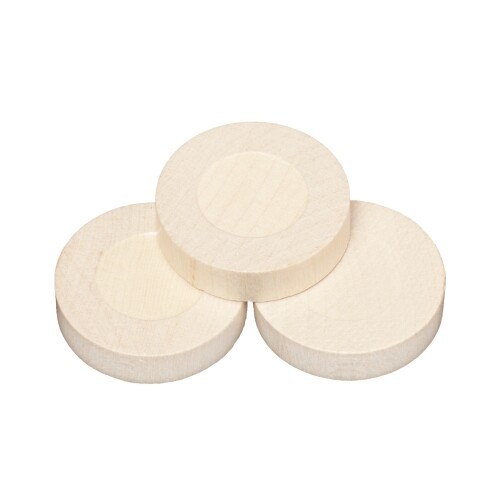 Spielsteine rund holz - -,