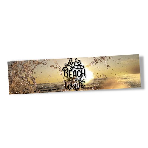 Life beach nautic schild - life,