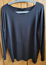 Hallhuber Longsleeve Shirt Gr. M (40/42?) schwarz,  O-Shape