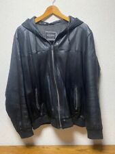 Lederjacke mit Kapuze LEONARDO schwarz Gr. XL echtes Leder