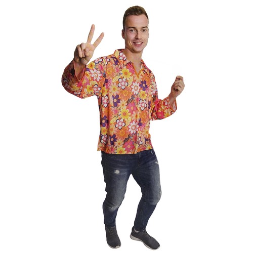 Herren hippie shirt karneval - herren,