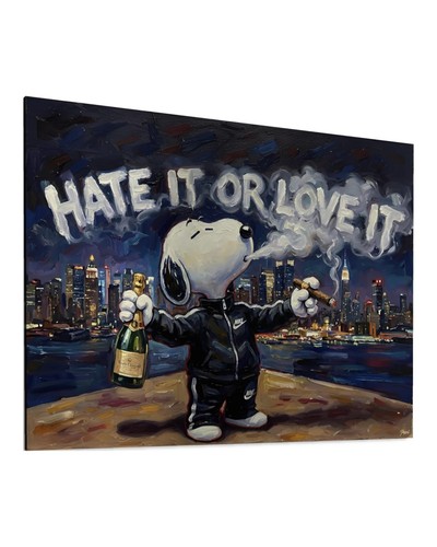 Snoopy leinwand bild wandbild - snoopy,