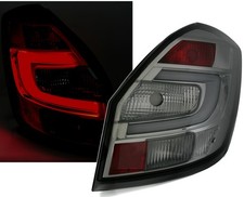 Lightbar Rückleuchten Set für Skoda Fabia 2 Limo + Kombi in Smoke Klarglas