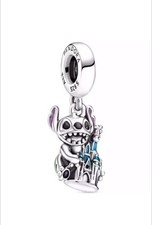 Pandora  Disney Stitch und Schloss Charm-Anhänger