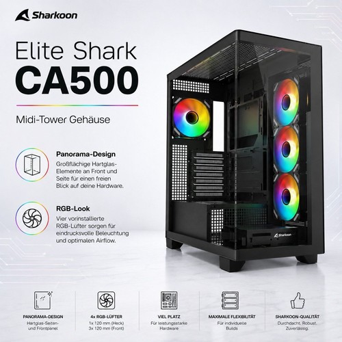 Sharkoon elite shark ca500 - sharkoon,