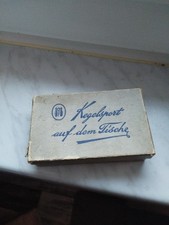 altes Tischkegelspiel Tisch Kegelspiel Fabrikmarke OVP