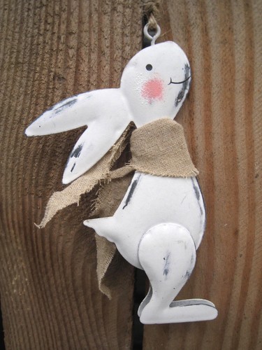 Shabby metallhänger hase - shabby,