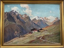 Fritz Zielonka. Berchtesgadener Landschaft. Öl/Leinwand.