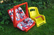 Puppenautositz mit Tragebügel Puppentrage Wipper Puppenfahrradsitz Gepäckträger