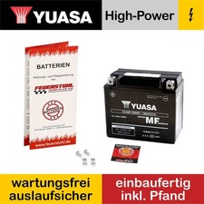 Aeon Cobra 220, 2005-2008, Batterie YUASA geladen wartungsfrei (inkl 7,50 Pfand)
