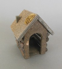 Hundehütte  7 cm hoch Holz für Krippe Krippenzubehör Bauernhof  Verarbeitung ZS