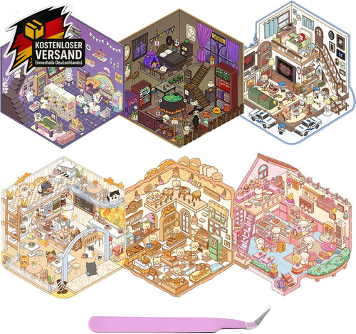 Haus sticker set - 3d,