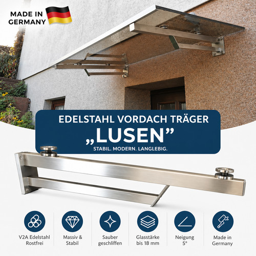 Edelstahl vordachträger - edelstahl,