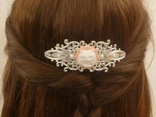 Haarspange mit Katze Kamee