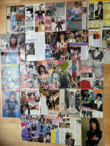 Nena poster artikel clippings - poster,