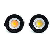 3w Mini LED Einbauspot LED Spot klein Einbauleuchte Rund schwarz silber 230v