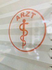 ARZT Plakette Aufkleber Sticker Transparent Polizei Strafzettel Warnung Fun Tr06