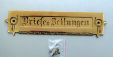 Brief Zeitung Post Schlitz Brief Einwurf Klappe Antik Style Messing TLP1P